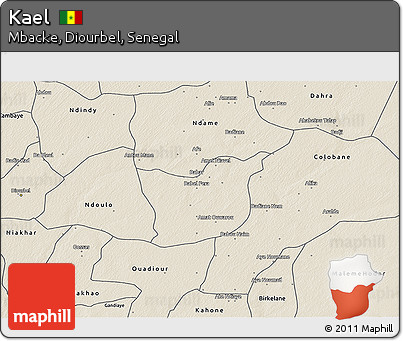 Shaded Relief 3D Map of Kael