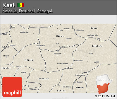 Shaded Relief 3D Map of Kael