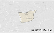 Shaded Relief 3D Map of Kael, lighten, desaturated
