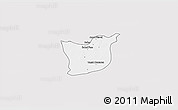 Silver Style 3D Map of Kael, single color outside