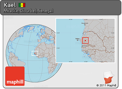 Gray Location Map of Kael