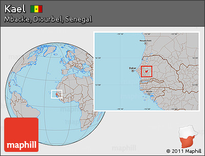 Gray Location Map of Kael