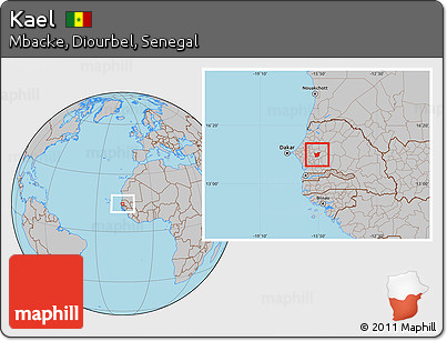 Gray Location Map of Kael