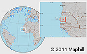 Gray Location Map of Kael