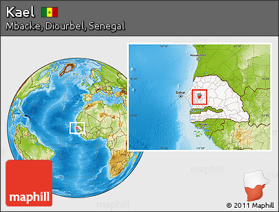 Physical Location Map of Kael, highlighted country, highlighted parent region