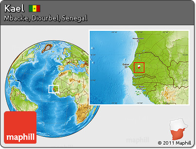 Physical Location Map of Kael, highlighted parent region