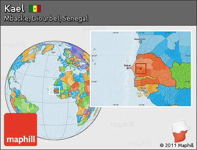 Political Location Map of Kael