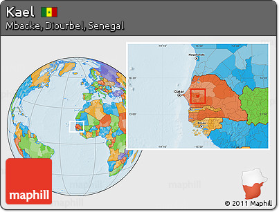 Political Location Map of Kael