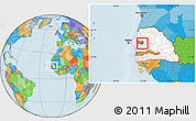 Political Location Map of Kael, highlighted country, highlighted grandparent region