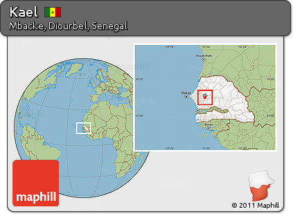 Savanna Style Location Map of Kael, highlighted country, highlighted parent region
