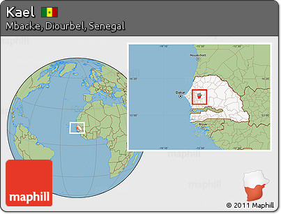 Savanna Style Location Map of Kael, highlighted country, highlighted parent region