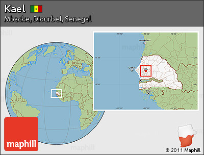 Savanna Style Location Map of Kael, highlighted country, highlighted parent region