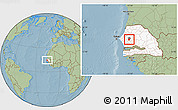 Savanna Style Location Map of Kael, highlighted country, highlighted parent region, hill shading
