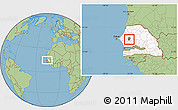 Savanna Style Location Map of Kael, highlighted country, highlighted parent region