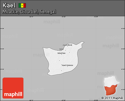 Gray Map of Kael, single color outside
