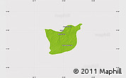 Physical Map of Kael, cropped outside