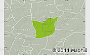Physical Map of Kael, lighten, semi-desaturated