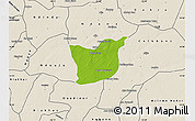 Physical Map of Kael, shaded relief outside