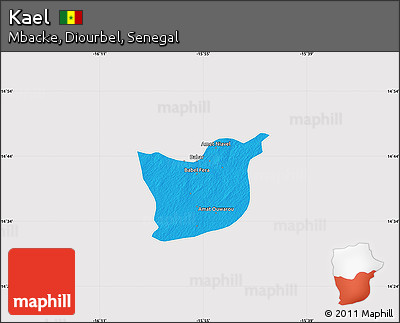 Political Map of Kael, cropped outside