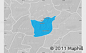 Political Map of Kael, lighten, desaturated