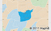 Political Map of Kael, lighten