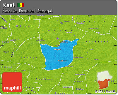 Political Map of Kael, physical outside