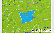 Political Map of Kael, physical outside