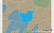 Political Map of Kael, semi-desaturated