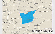 Political Map of Kael, shaded relief outside