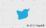 Political Map of Kael, single color outside