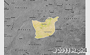 Satellite Map of Kael, darken, desaturated