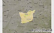 Satellite Map of Kael, darken, semi-desaturated