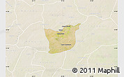 Satellite Map of Kael, lighten