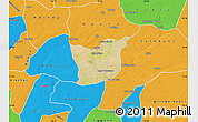 Satellite Map of Kael, political outside