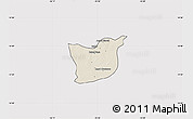 Shaded Relief Map of Kael, cropped outside