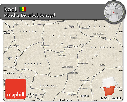 Shaded Relief Map of Kael