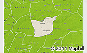 Shaded Relief Map of Kael, physical outside