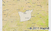 Shaded Relief Map of Kael, satellite outside