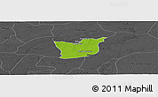 Physical Panoramic Map of Kael, darken, desaturated