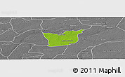 Physical Panoramic Map of Kael, desaturated