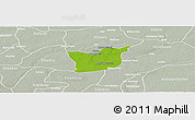 Physical Panoramic Map of Kael, lighten, semi-desaturated