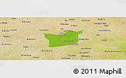 Physical Panoramic Map of Kael, satellite outside