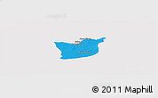 Political Panoramic Map of Kael, cropped outside