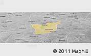 Satellite Panoramic Map of Kael, desaturated