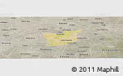 Satellite Panoramic Map of Kael, semi-desaturated