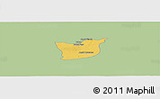 Savanna Style Panoramic Map of Kael, single color outside