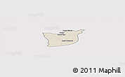 Shaded Relief Panoramic Map of Kael, cropped outside