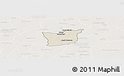 Shaded Relief Panoramic Map of Kael, lighten