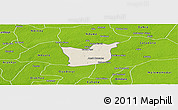Shaded Relief Panoramic Map of Kael, physical outside