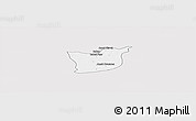 Silver Style Panoramic Map of Kael, single color outside